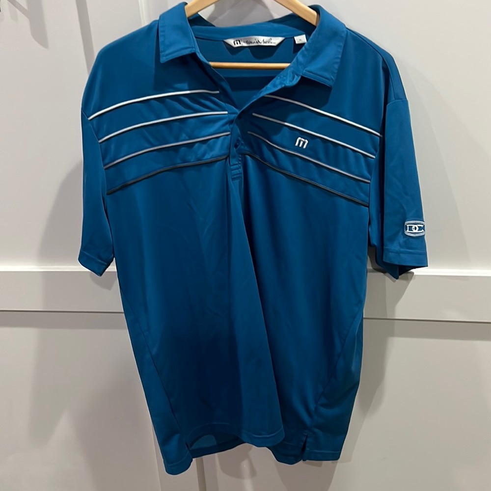 Travis Mathew collard tee shirt for golf